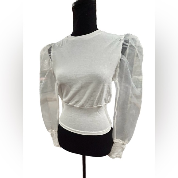 🔥NWT! NASTY GAL “SHEAR COMES OUR GIRL” WHITE CROPPED KNIT SWEATER! 🔥 - Picture 2 of 15
